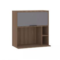 Armário Aéreo de Cozinha 80cm 1 Porta Basculante com Espaço para Micro-ondas Aspen Luciane Móveis Armário Aéreo de Cozinha 80cm 1 Porta Basculante com Espaço para Micro-ondas Aspen Luciane Móveis