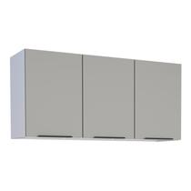 Armário Aéreo de Cozinha Aço 3 Portas Jupter 120 Cozimax Cinza Argila Armário Aéreo de Cozinha Aço 3 Portas Jupter 120 Cozimax Cinza Argila