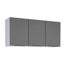 Armário Aéreo de Cozinha Aço 3 Portas Jupter 120 Cozimax Preto Armário Aéreo de Cozinha Aço 3 Portas Jupter 120 Cozimax Preto