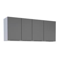 Armário Aéreo de Cozinha Aço 4 Portas Jupter 140 Cozimax Preto