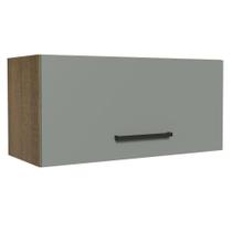 Armário Aéreo de Cozinha Agata 70cm 1 Porta Rustic Cinza