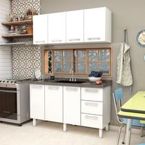 Armário Aéreo de Cozinha em Aço 140cm 4 Portas Vênus