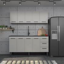 Armário Aéreo de Cozinha em Aço 180cm 3 Portas Juno