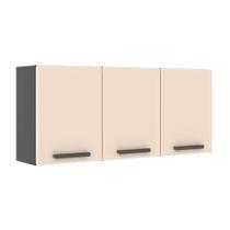 Armário Aéreo de Cozinha em Aço 3 Portas Estilo Bertolini