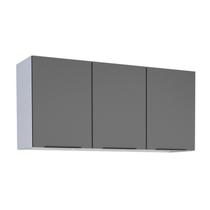 Armário Aéreo de Cozinha em Aço Preto 115cm Jupiter Cozimax