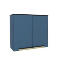 Armário Aéreo de Cozinha Herval Manhattan, MDP, Azul Orion