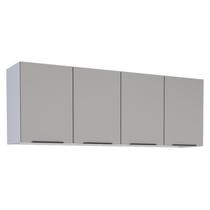 Armário Aéreo de Cozinha Montado em Aço Cinza 153cm Jupiter Cozimax