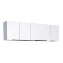 Armário Aéreo de Cozinha Montado em Madeira Branco 194cm Cisne Cozimax Armário Aéreo de Cozinha Montado em Madeira Branco 194cm Cisne Cozimax