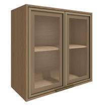 Armário Aéreo de Cozinha Vitoria 02 Portas Vidro 70cm Armário Aéreo de Cozinha Vitoria 02 Portas Vidro 70cm