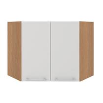 Armário Aéreo Ditália Aspen Canto Carv/Branco CD-214 Cozy