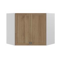 Armário Aéreo Ditália Berlim Canto Carv/Branco CD-6005 Cozy
