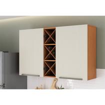 Armário Aéreo Duplo com Garrafeiro 120cm Favorita Armário Aéreo Duplo com Garrafeiro 120cm Favorita