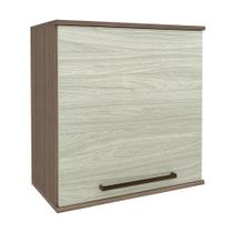 Armário Aéreo Evolution 1 PT Tannat e Legno Crema 61 cm Armário Aéreo Evolution 1 PT Tannat e Legno Crema 61 cm