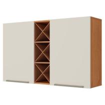 Armário Aéreo Favorita 120cm 2 Portas MDP Cinamomo Areia Fosco Zanzini Móveis Armário Aéreo Favorita 120cm 2 Portas MDP Cinamomo Areia Fosco Zanzini Móveis