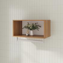 Armário Aéreo Fit 60cm com Cabideiro sem Porta Marrom/Larnaca Armário Aéreo Fit 60cm com Cabideiro sem Porta Marrom/Larnaca