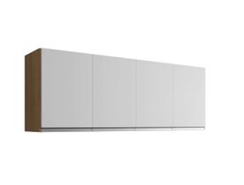 Armário Aéreo Gabinete Multiuso Andreia 160cm - AM/BC - Ajl Móveis