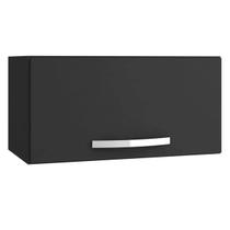 Armário Aéreo Geladeira 1 Porta 60 cm Preto AJL Móveis