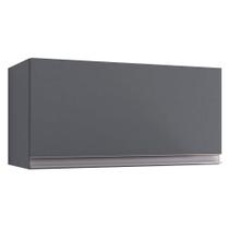 Armário Aéreo Geladeira Cozinha Andréia 60cm 01 Porta Cinza Escuro - Abmaza