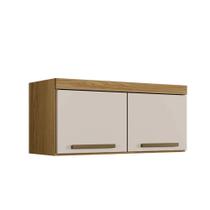 Armário Aéreo Granada Master 2 Portas Arte Móveis Cor:Cinamomo/Off