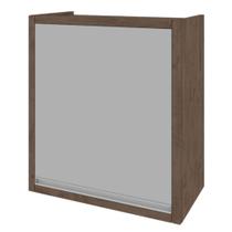 Armário Aéreo Indekes Stella 60cm 1 Porta - Noce/Off White