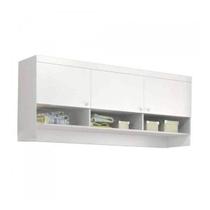 Armário Aéreo Infantil Eloisa com 3 Portas - Branco Armário Aéreo Infantil Eloisa com 3 Portas - Branco