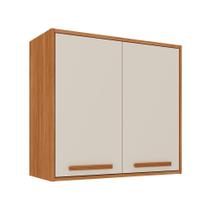 Armário Aéreo Itatiaia Canela 70 cm 2 Portas Cinamomo e Off White Armário Aéreo Itatiaia Canela 70 cm 2 Portas Cinamomo e Off White