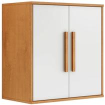 Armário Aéreo Lorena 2 Portas Nature Off Kaiki Móveis