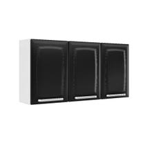 Armário Aéreo Luce 3 Portas Ip3-105 Itatiaia Preto Armário Aéreo Luce 3 Portas Ip3-105 Itatiaia Preto