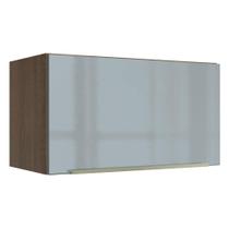 Armário Aéreo Madesa Lux 60 cm 1 Porta Basculante - Rustic/Cinza Armário Aéreo Madesa Lux 60 cm 1 Porta Basculante - Rustic/Cinza