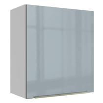Armário Aéreo Madesa Lux 60 cm 1 Porta - Branco/Cinza