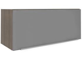 Armário Aéreo Madesa Lux 80 cm 1 Porta Suspensa - Rustic/Cinza