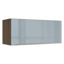 Armário Aéreo Madesa Lux 80cm 1 Porta Suspensa Rustic/cinza