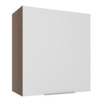 Armário Aéreo Madesa Stella 60 cm 1 Porta - Rustic/Branco Armário Aéreo Madesa Stella 60 cm 1 Porta - Rustic/Branco