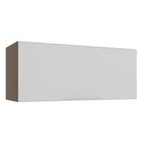 Armário Aéreo Madesa Stella 80 cm 1 Porta Basculante - Rustic/Branco Armário Aéreo Madesa Stella 80 cm 1 Porta Basculante - Rustic/Branco