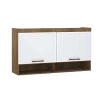 Armário Aéreo Maleiro Modulado 145cm 2 Portas Basculantes Paris Luciane Móveis