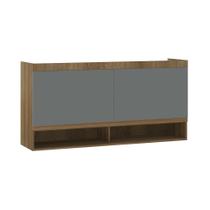 Armário Aéreo Maleiro Modulado 2 Portas 165cm Veneza Luciane Móveis Armário Aéreo Maleiro Modulado 2 Portas 165cm Veneza Luciane Móveis