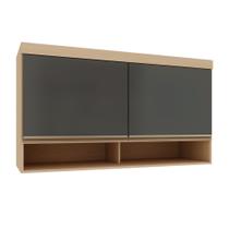 Armário Aéreo Maleiro Modulado 2 Portas com Nicho 145cm Mônaco Luciane Móveis Armário Aéreo Maleiro Modulado 2 Portas com Nicho 145cm Mônaco Luciane Móveis