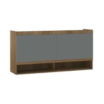 Armário Aéreo Maleiro Modulado 2 Pts 165cm Veneza Luciane Mó Avelã Pf/cinza Supremo Pf Armário Aéreo Maleiro Modulado 2 Pts 165cm Veneza Luciane Mó Avelã Pf/cinza Supremo Pf