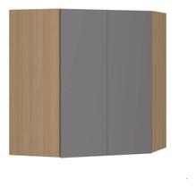 Armario Aereo Mdp Freijo E Cinza 2 Portas 74x85x74cm Armario Aereo Mdp Freijo E Cinza 2 Portas 74x85x74cm