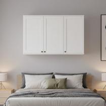 Armário Aéreo Milla 120cm 3 Ptas Branco Armário Aéreo Milla 120cm 3 Ptas Branco