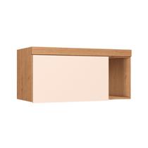 Armário Aéreo Modulado 1 Porta Infinity Marrom/Cedro/Blush Line