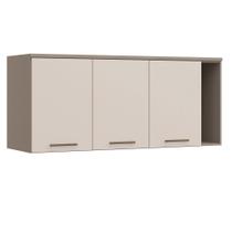 Armário Aéreo Modulado 3 Portas 170cm com Nicho Elegance Móveis Castro