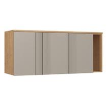 Armário Aéreo Modulado 3 Portas com Nicho Elegance Móveis Castro Armário Aéreo Modulado 3 Portas com Nicho Elegance Móveis Castro