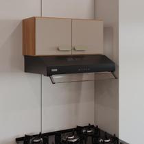 Armário Aéreo Modulado Para Geladeira Fidelitá Mariana 70cm 2 Portas FreijóCamurça Armário Aéreo Modulado Para Geladeira Fidelitá Mariana 70cm 2 Portas FreijóCamurça