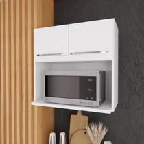 Armário Aéreo Modulado Para Microondas Fidelitá Viena 70 Cm 2 Portas Branco
