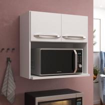 Armário Aéreo Modulado Para Microondas Fidelitá Viena 70 Cm 2 Portas Branco