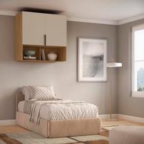 Armário Aéreo Modulado para Quarto 2 Portas 100cm 100% MDF Clean Altezza