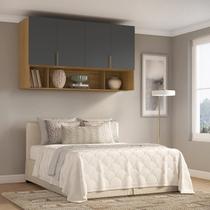 Armário Aéreo Modulado para Quarto 4 Portas 150cm 100% MDF Clean Altezza Armário Aéreo Modulado para Quarto 4 Portas 150cm 100% MDF Clean Altezza
