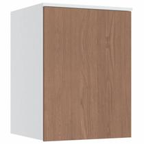 Armário Aéreo Modulado Requinte com 1 Porta - Branco Line/Macadâmia Armário Aéreo Modulado Requinte com 1 Porta - Branco Line/Macadâmia