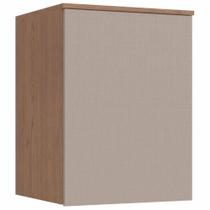 Armário Aéreo Modulado Requinte com 1 Porta - Macadâmia/Duna Line